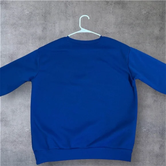 Men’s Blue Brooklyn New York Crew Neck Sweater - Picture 4 of 5
